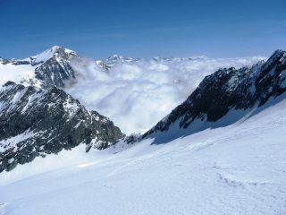 Dalla punta il colle di Arnas.