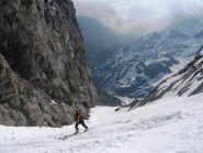 Giacomo all’uscita del canale di Arnas..