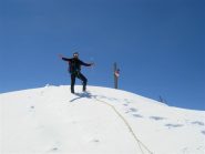 Davide in vetta all'Arbola