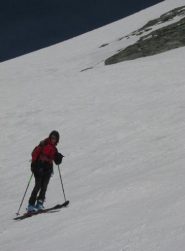 Il pendio sotto la vetta