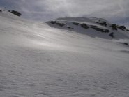 il colle del Courmaon e a destra ll'inizio della cresta