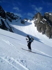 Il canale della Forcella Roccati