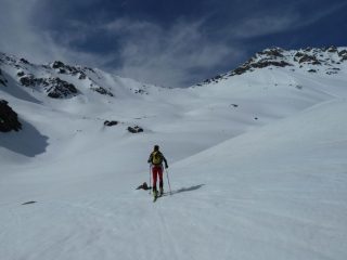Risalita verso il col de la Noire