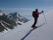 corrado sul ripido prima della cima