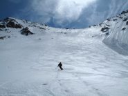 Giorgio nel ripido pendio sotto il colle