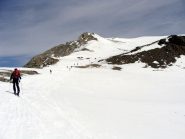 in vista della punta dopo il passo dei Fourneaux