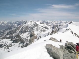 Dalla cima, panorama verso il gruppo Ambin