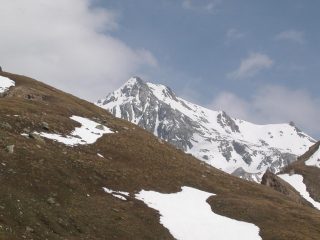 In discesa, Sguardo all' indietro verso cima Sommeiller