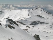 Dalla cima, verso Galambra/Vallonetto