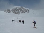 parte centrale della salita prima del ripido canale