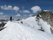 la breve e facile crestina tra le due cime