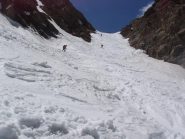 In discesa nel Canale d'Arnas