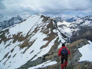 Punta Telcio dalla cresta tra questa e quota 2910