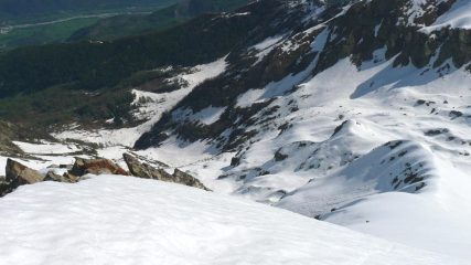 Tutto l'itinerario dalla vetta