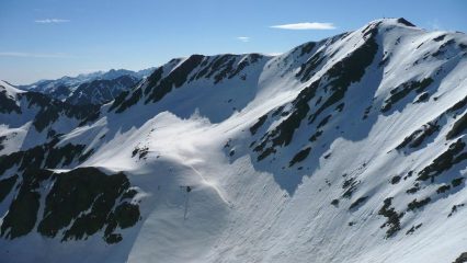 Versante N di Collalunga visto dalla Cimon