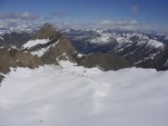 i magnifici pendii verso il lago