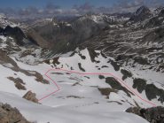 discesa dal Vallone del Maurin