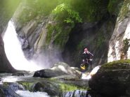 Ultima calata o toboga  prima dell'uscita al ponte di Chironio