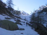 l'iniziale risalita della Valle Morta