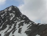 sul colletto del Crou Bleintse,la cresta e' percorribile,peccato .....