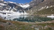 il Lago Serrù, punto di partenza per la salita al Carro (21-5-2011)