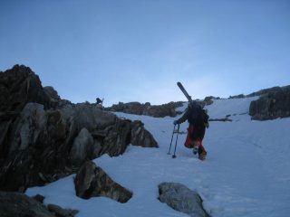 Il canalino in salita