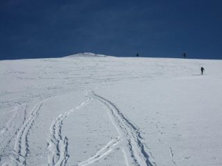 I pendii prima della calotta finale