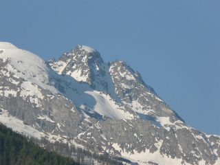 la parte finale del canale vista dal fondovalle pochi giorni prima