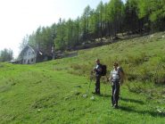 bella baita sopra Buthier prima del traverso nel bosco