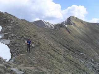 in cresta ,il Labiez  a destra