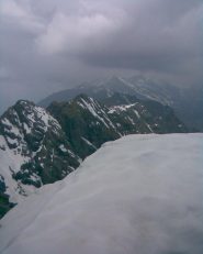 Dalla cima vero l' alta val di Viu', tempo perturbato