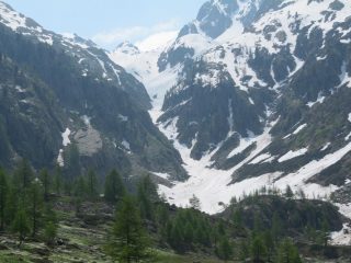 vista del vallone della Balma dal posteggio