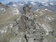 Il monolite granitico della vera cima