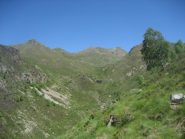 il monte Capio (a centro-dx della foto) ripreso nei pressi della Colmetta di Cevia/alpe Campo