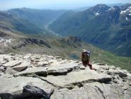 arrivando alla cima