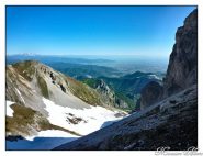 Monviso e Mont Servatun dalle pendici del Monte Bussaia