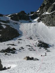 Condizioni prima del colletto 2700 m. con palo