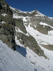 Tratto delicato prima di colletto 2700 m.