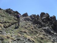 in arrivo al Colle Collet