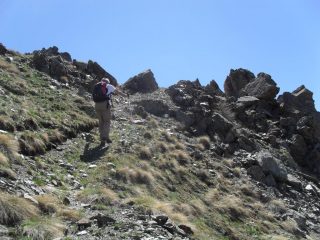 in arrivo al Colle Collet