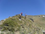 sulla cresta ,senza percorso obbligato,verso la vetta