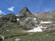 a destra il canalone da cui siamo scesi