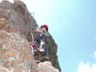 la prima volta in ferrata