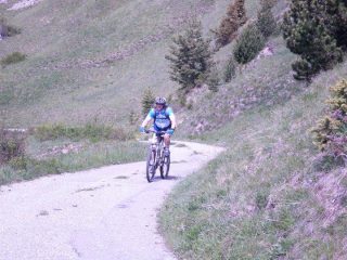 in salita nella parte alta