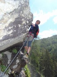 Il tratto verticale sotto la piattaforma panoramica