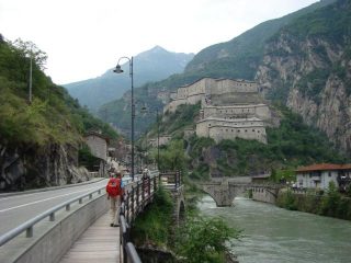 alla partenza da Bard