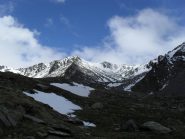 a sinistra il colle Moline,al centro l'omonima punta, a destra il colle Annibal