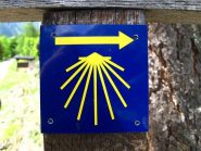 Trovata freccia del Cammino di Santiago