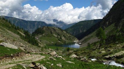 Vallone di salita e lago