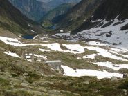 La caserme e i laghi visti dal'alto